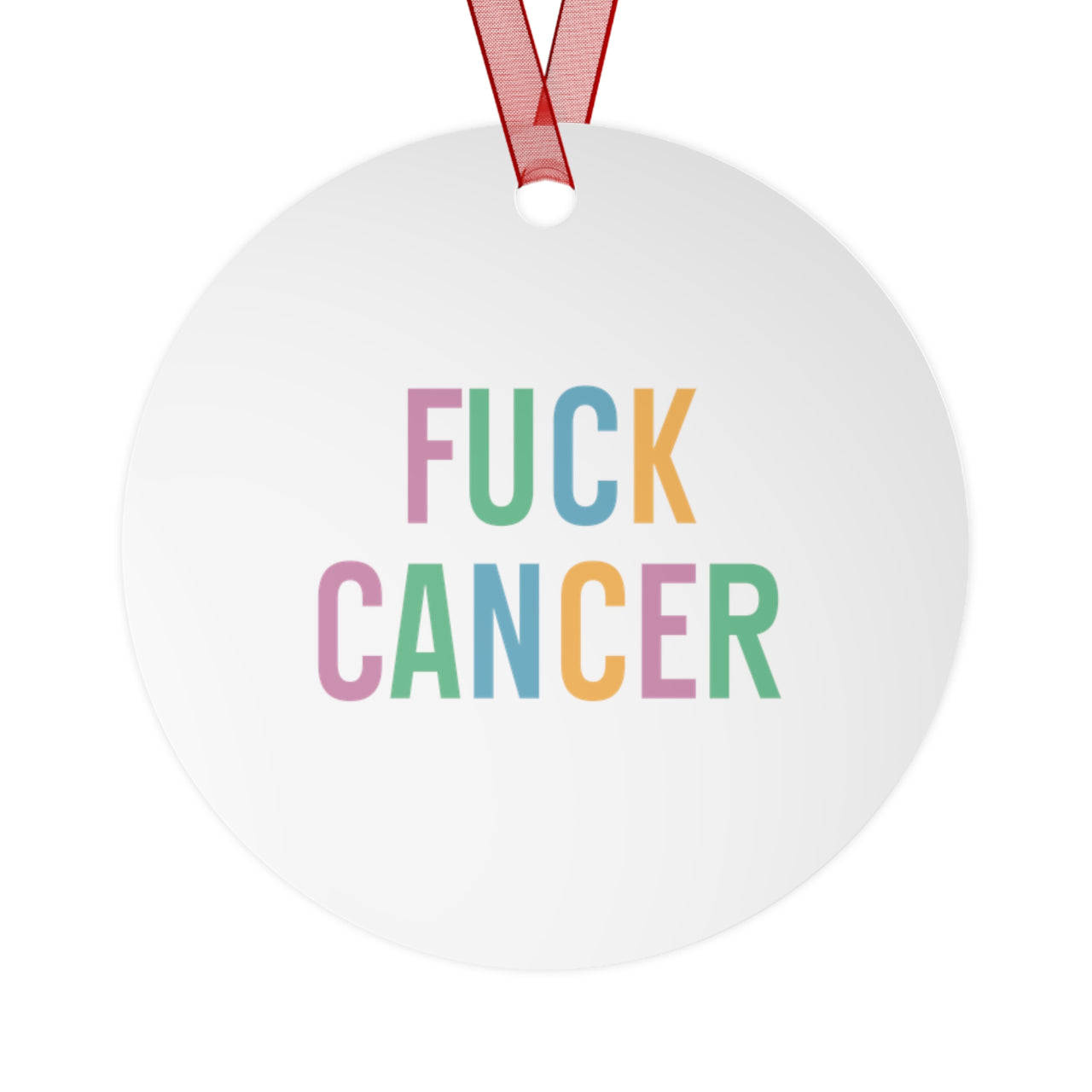 Breast Cancer Awareness Metal Ornaments