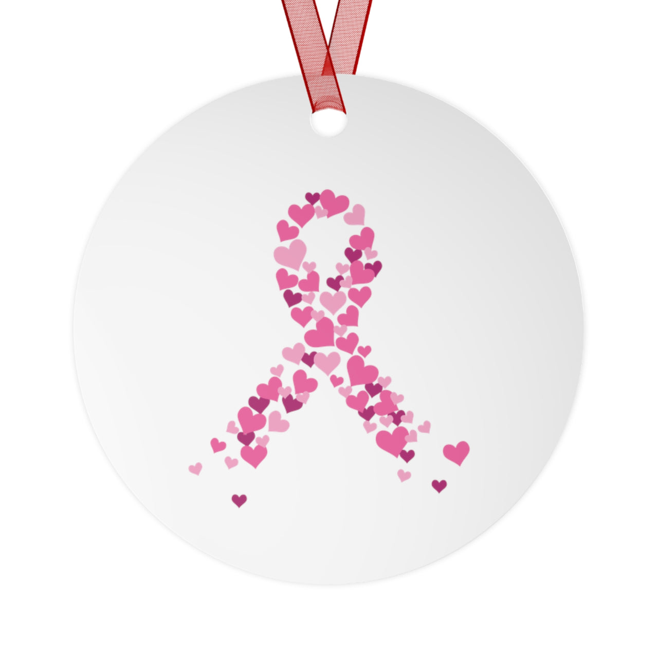 Breast Cancer Christmas Tree Ornament