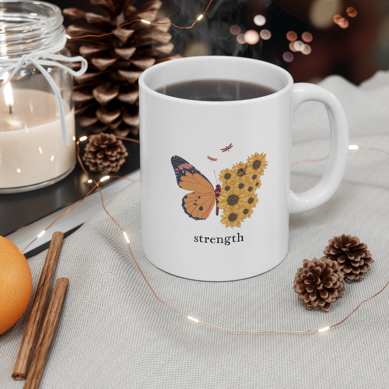 Strength Butterfly Mug