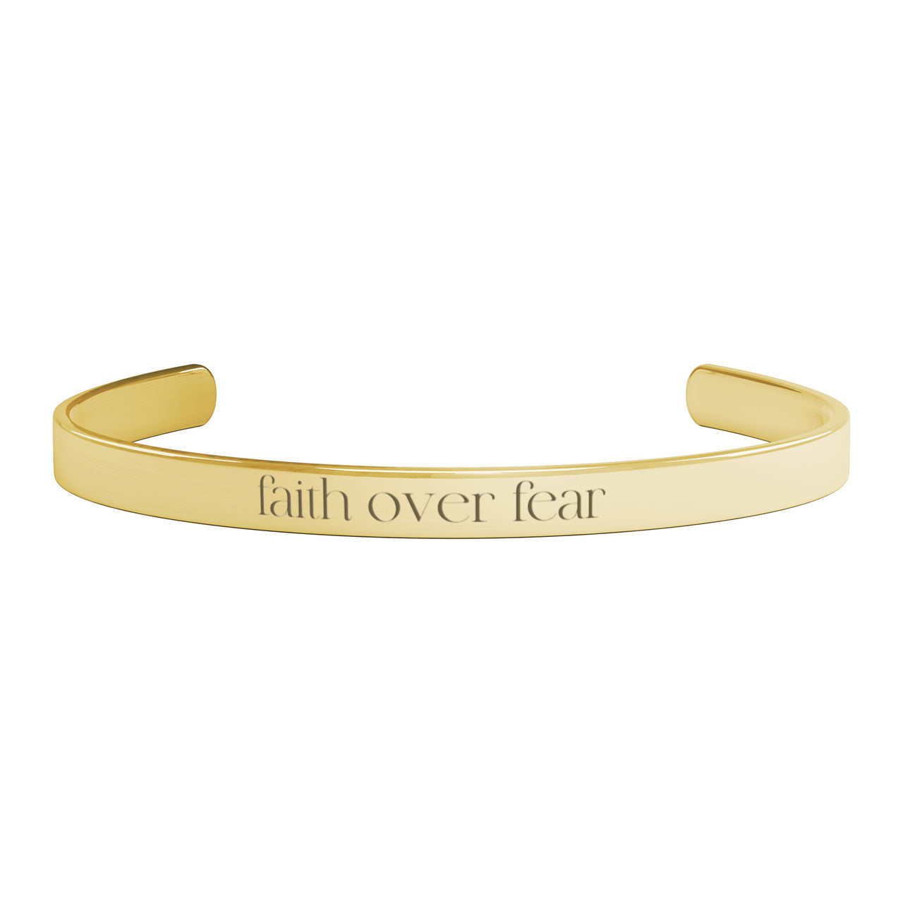 Faith Over Fear Cuff Bracelet